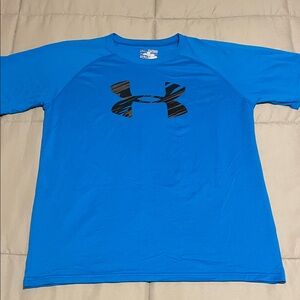 Under Armour Youth Blue and Black Athletic Tee